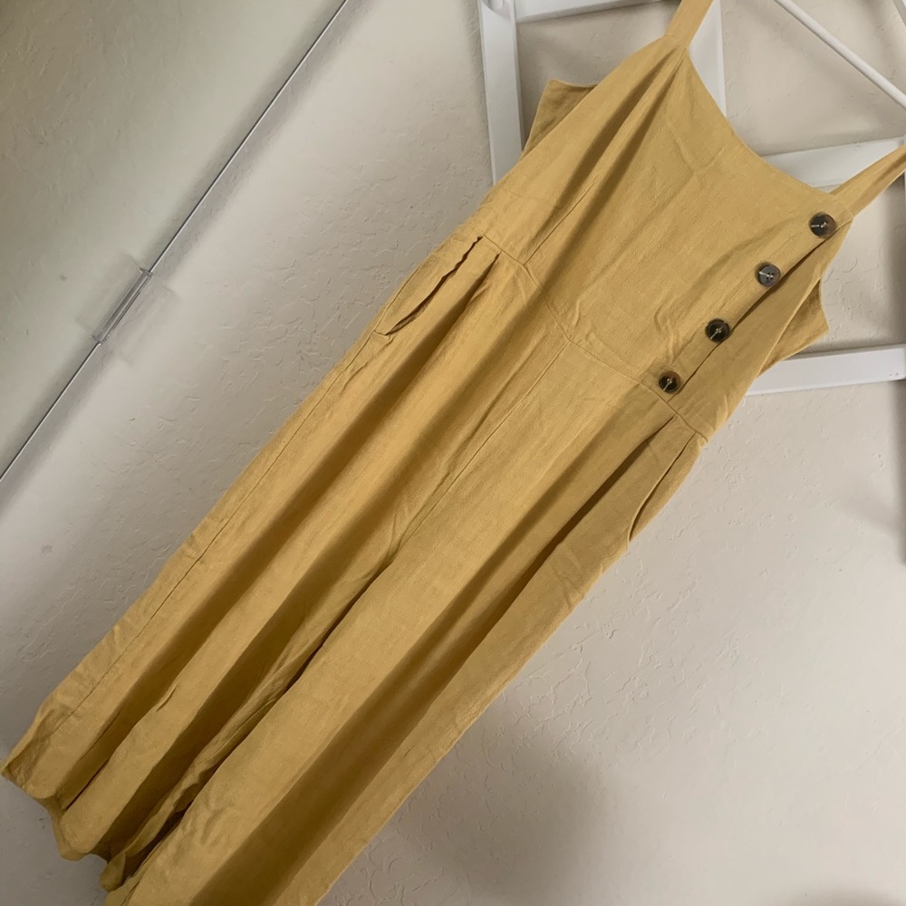 Yellow Culotte Jumpsuit
